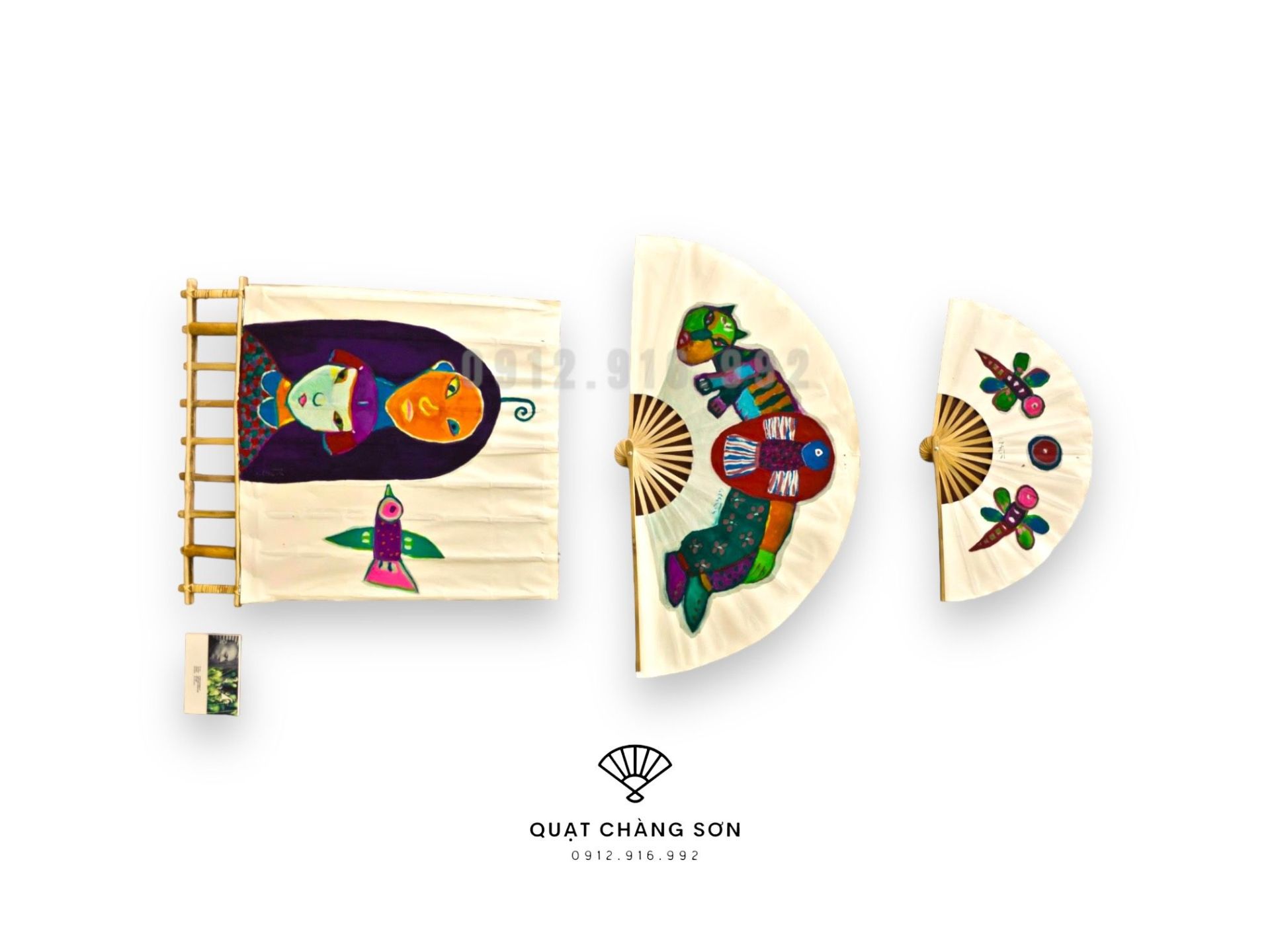 Quạt giấy chàng sơn - mẫu 04